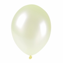 Metallic Balloons 28cm 100 pcs Cream